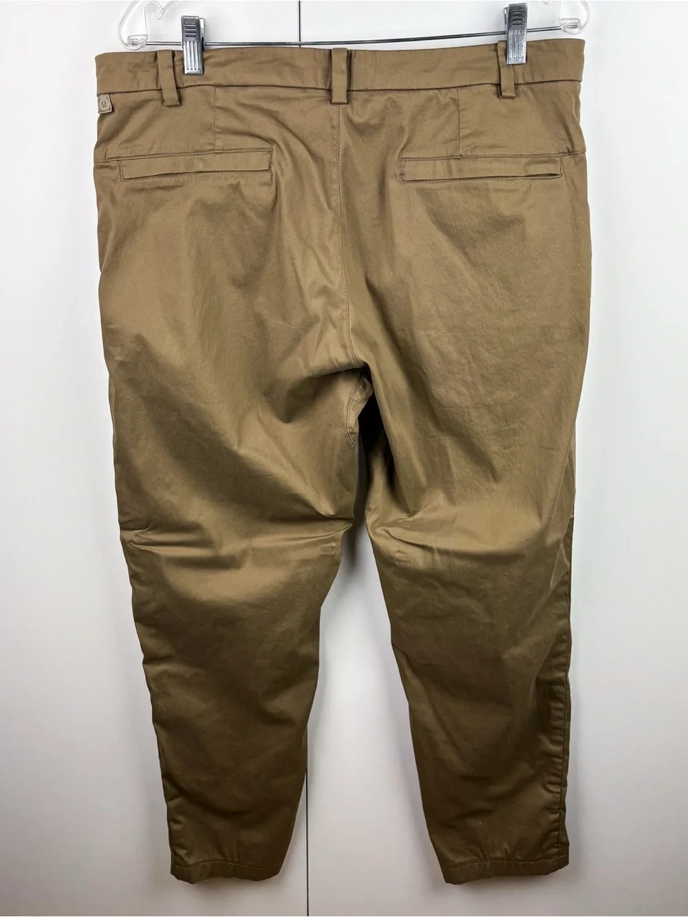 Lululemon ABC Commission Slim Fit Swift Cotton Chino Pants Artifact Khaki 34 Men